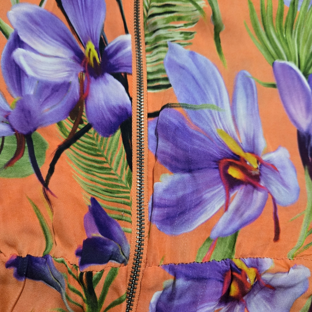 Alice + Olivia Orange and Purple Floral Top - Picture 7 of 10